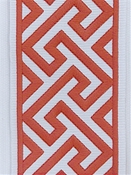 Capri Papaya Embroidered Trim Tape Europatex 